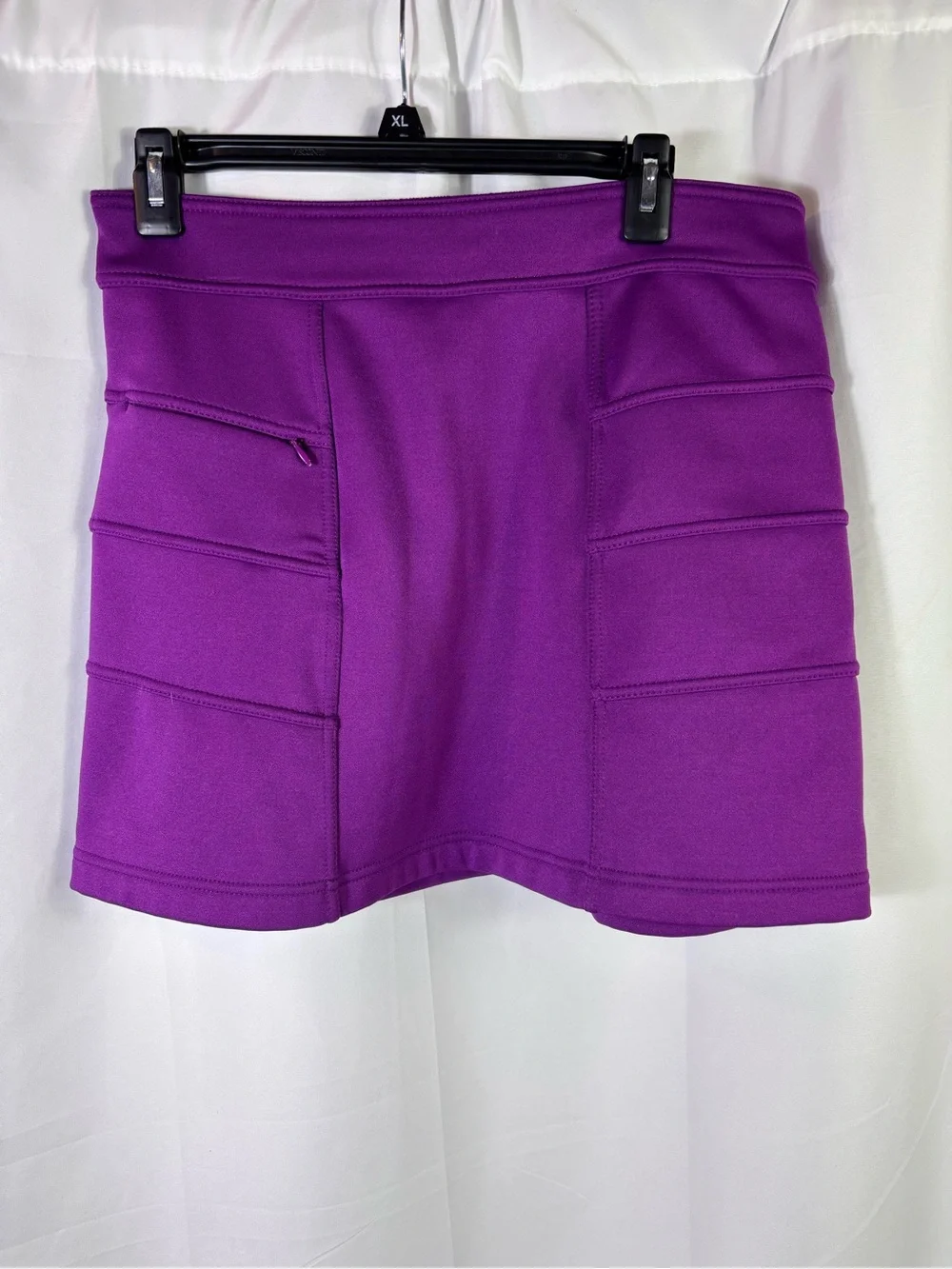 Athleta Snowslide Skirt M Fleece Lined Purple Winter Hiking Running Gorpcore